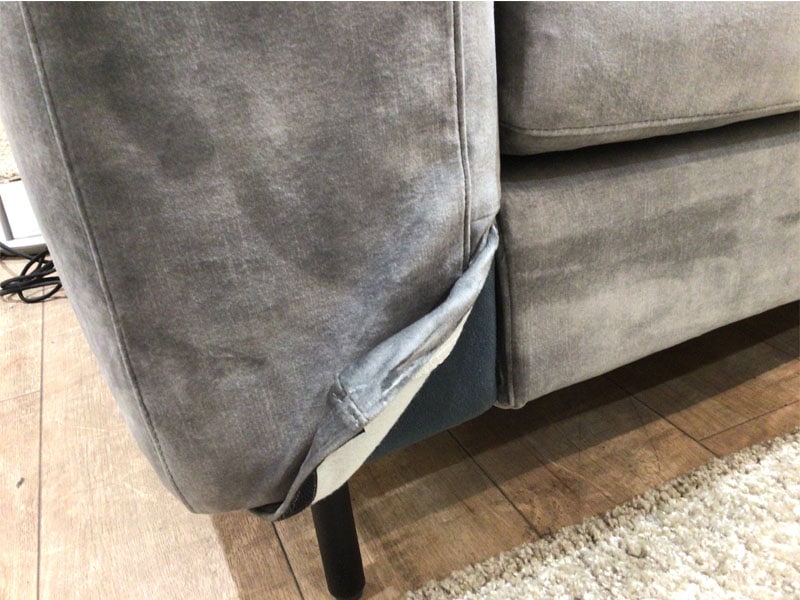 カウチソファ 向って右カウチ「デュオ3」幅202cm ミディアムバック