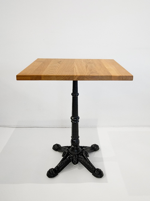 カフェテーブル - ON 60（角） 無垢材天板 カフェテーブル｜イデア