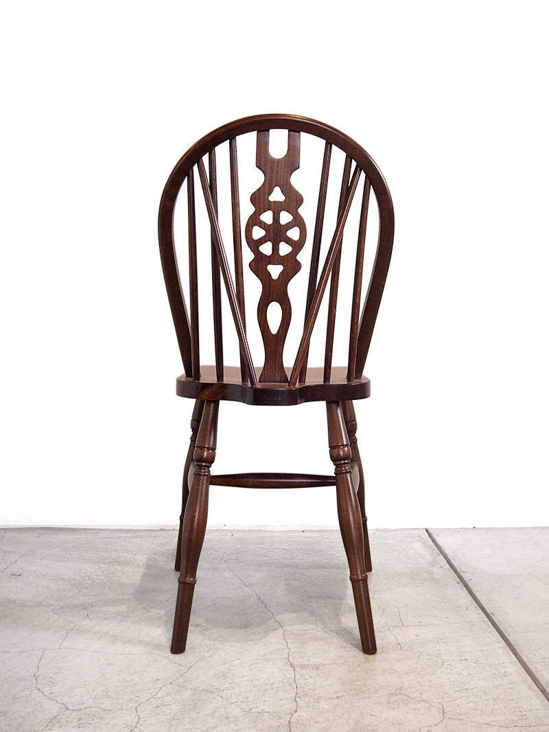 希少 アンティーク シンプル 無垢材チェア スポークチェア