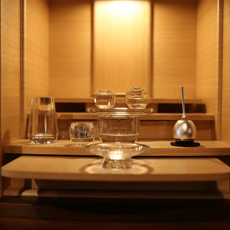 シンプル仏具セット】仏具7点セット+おりんセット（クリスタル