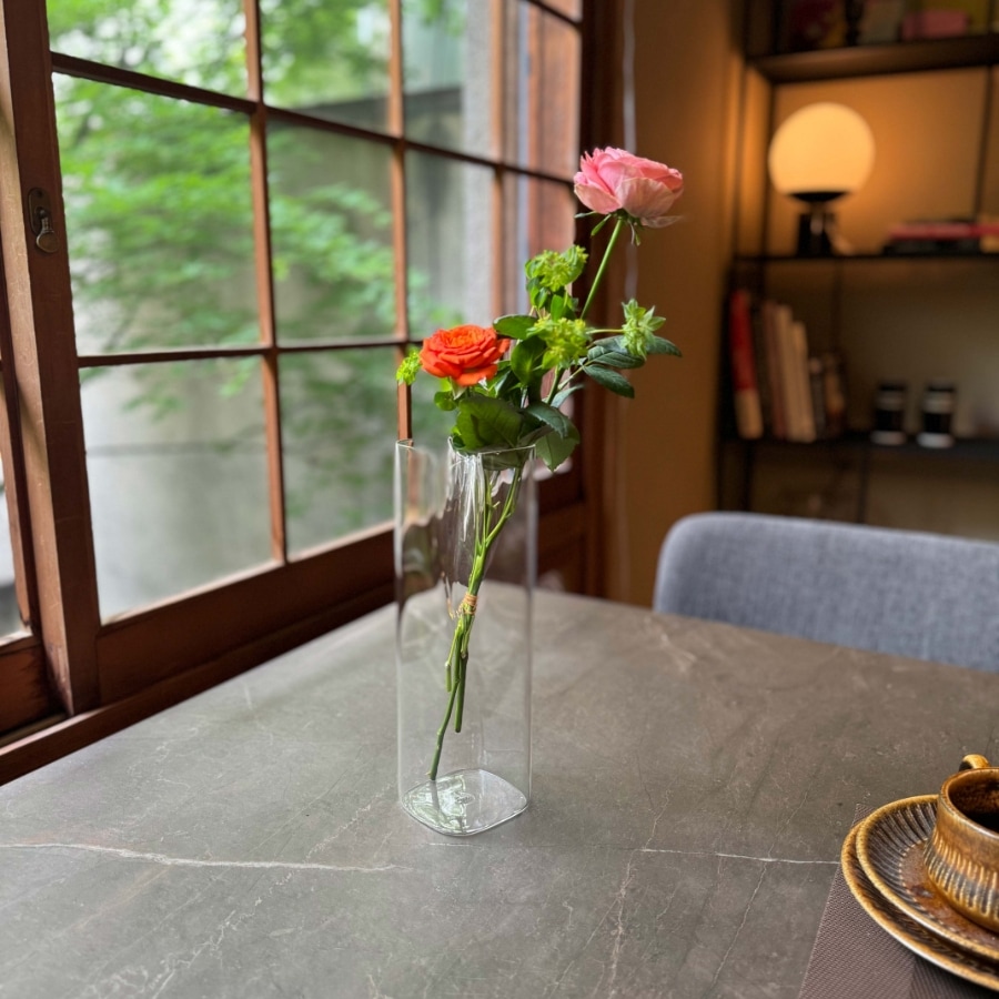 クルブ パンセ トール／flower base ガラス花瓶 | ギフト・雑貨