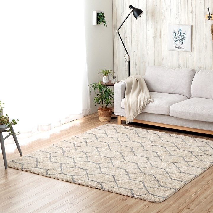 ラグ ポラロ ふわふわ ボリューム 洗濯機で洗える｜イケヒコ公式通販