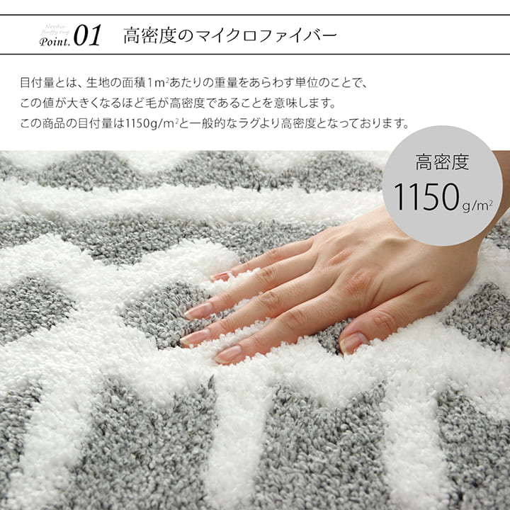 ラグ マルク シャギーラグ 140×200cm 幾何学模様｜イケヒコ公式通販