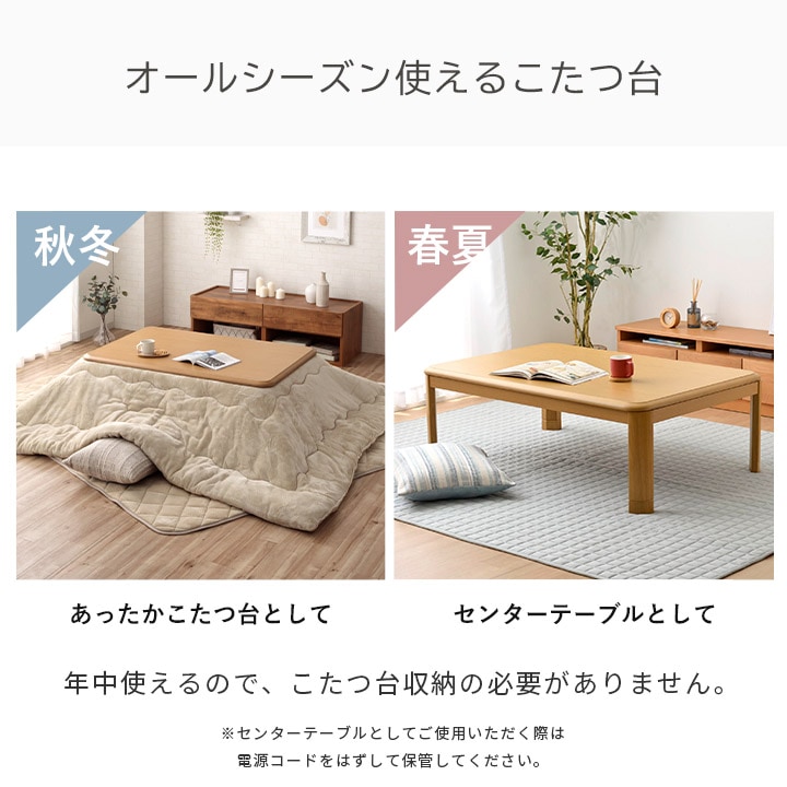 こたつ2点セット フラン こたつ掛布団 こたつテーブル 75×105cm 省エネ