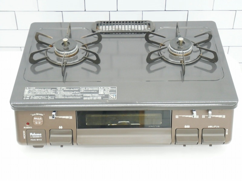 パロマ製LPガス中古ガステーブル2021年式 IC-S806BM-R