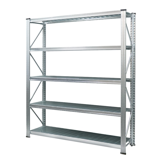 メタルシステム：UNIRACK》 スチールシェルフ 幅142.7x高さ176.6x奥行