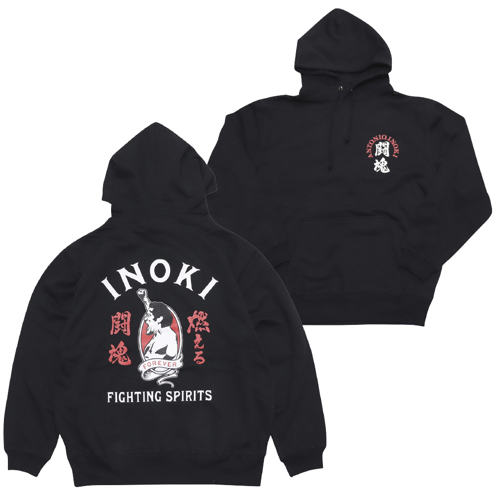パーカー アントニオ猪木 燃える闘魂 ブラック | アパレル | INOKI