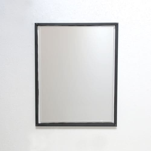 洗面鏡 ウォールミラー 壁掛け アイアン フレームセット 四角 スクエア