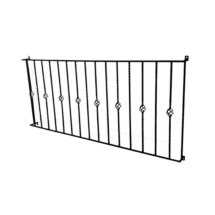 面格子 窓格子 アイアン ロートアイアン プロヴァンス風 アンティーク