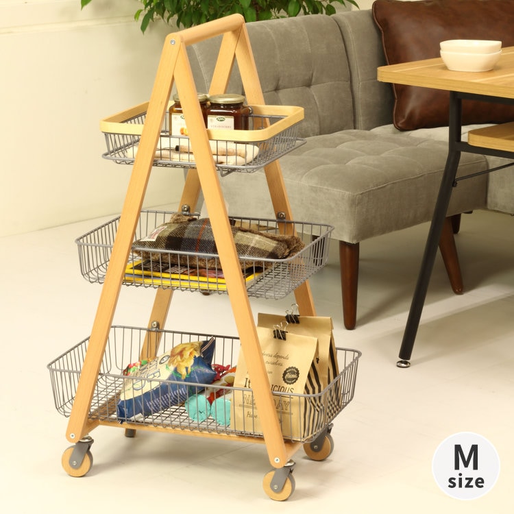 Mash リヴ キャリーバスケットワゴンM グレー | 【公式オンライン