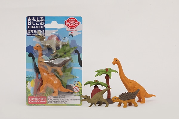 ブリスターパック消しゴム 恐竜2 セット | ブリスター＆プチケース