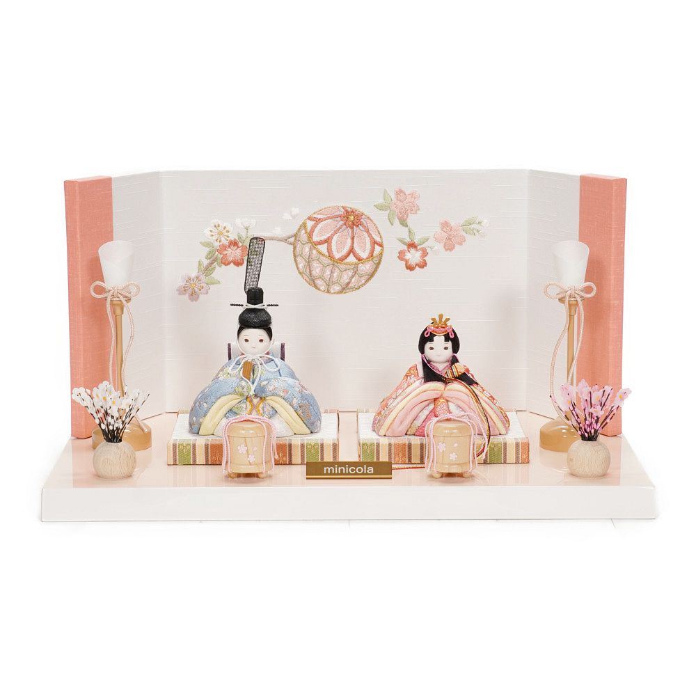 木目込み雛人形】rico美琴 親王飾り | minicola作 ｜雛人形・五月人形
