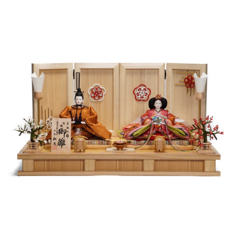 雛人形】京十二番 京刺繍 松竹梅文様 親王飾り | 小出松寿作 ｜雛人形