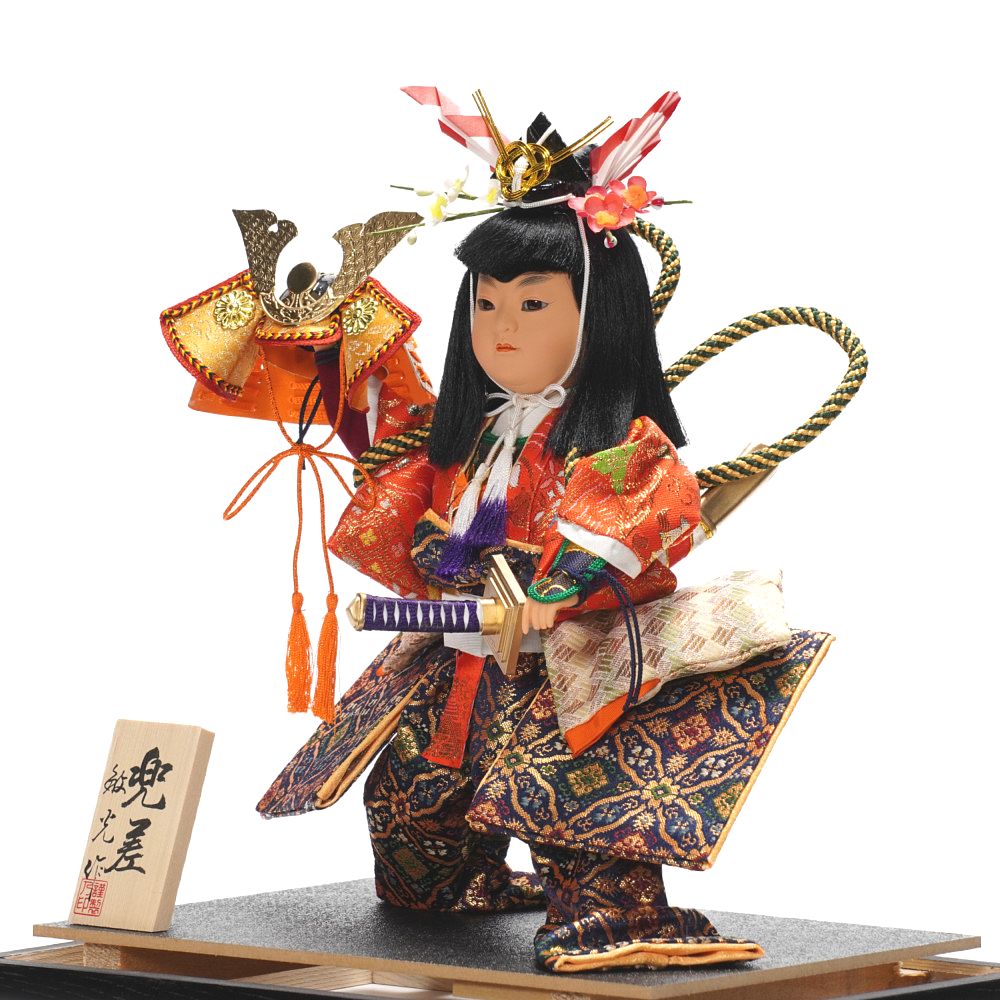 武者人形】6号 時代拵 兜差〈敏光作〉[225-086] ｜雛人形・五月人形の