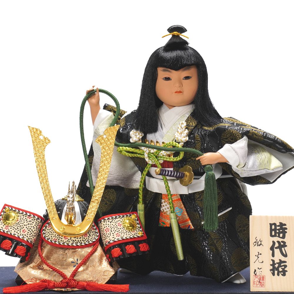 武者人形】6号 時代拵 兜曳き〈敏光作〉[225-085] ｜雛人形・五月人形