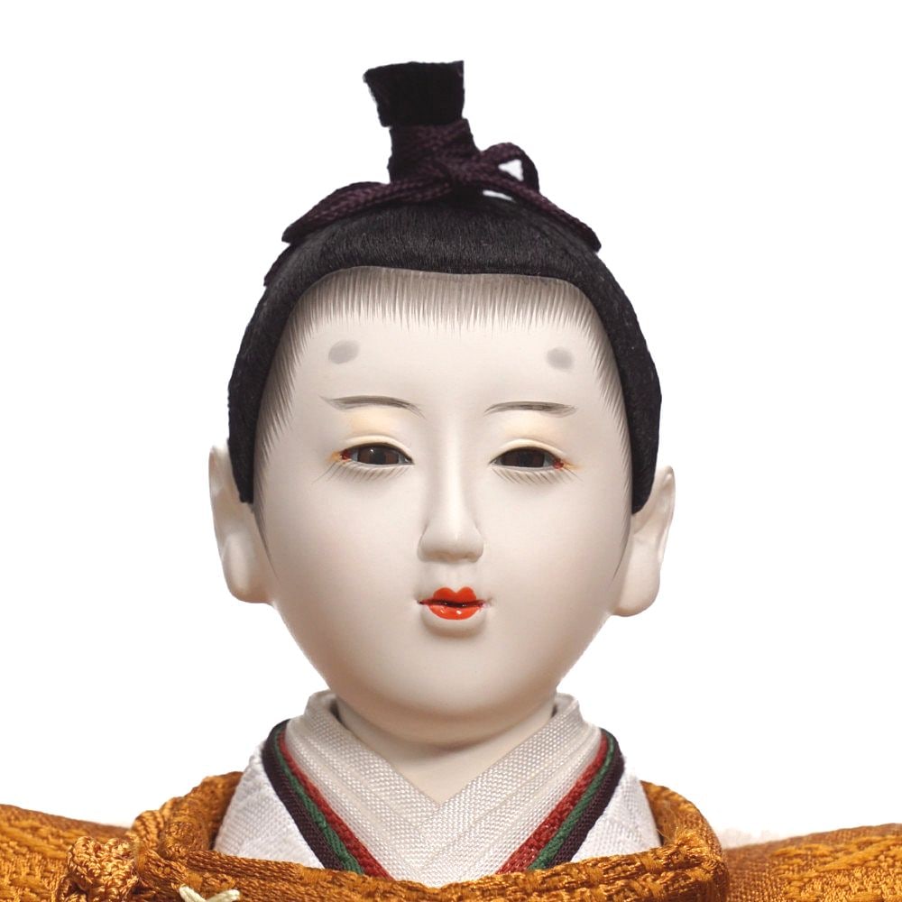 雛人形】京十番 黄櫨染 桐竹鳳凰文様 令和即位の礼 親王飾り | 小出