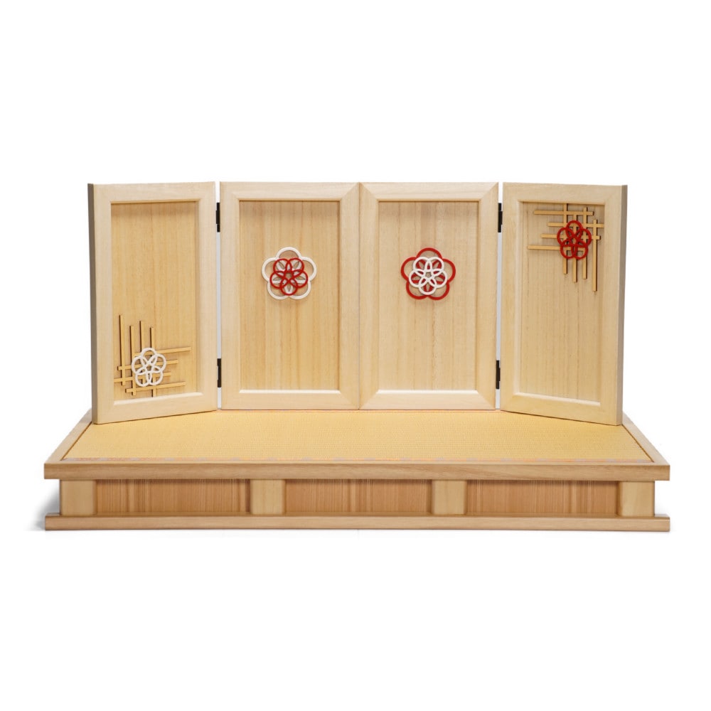 雛人形】京十番 黄櫨染 桐竹鳳凰文様 令和即位の礼 親王飾り | 小出