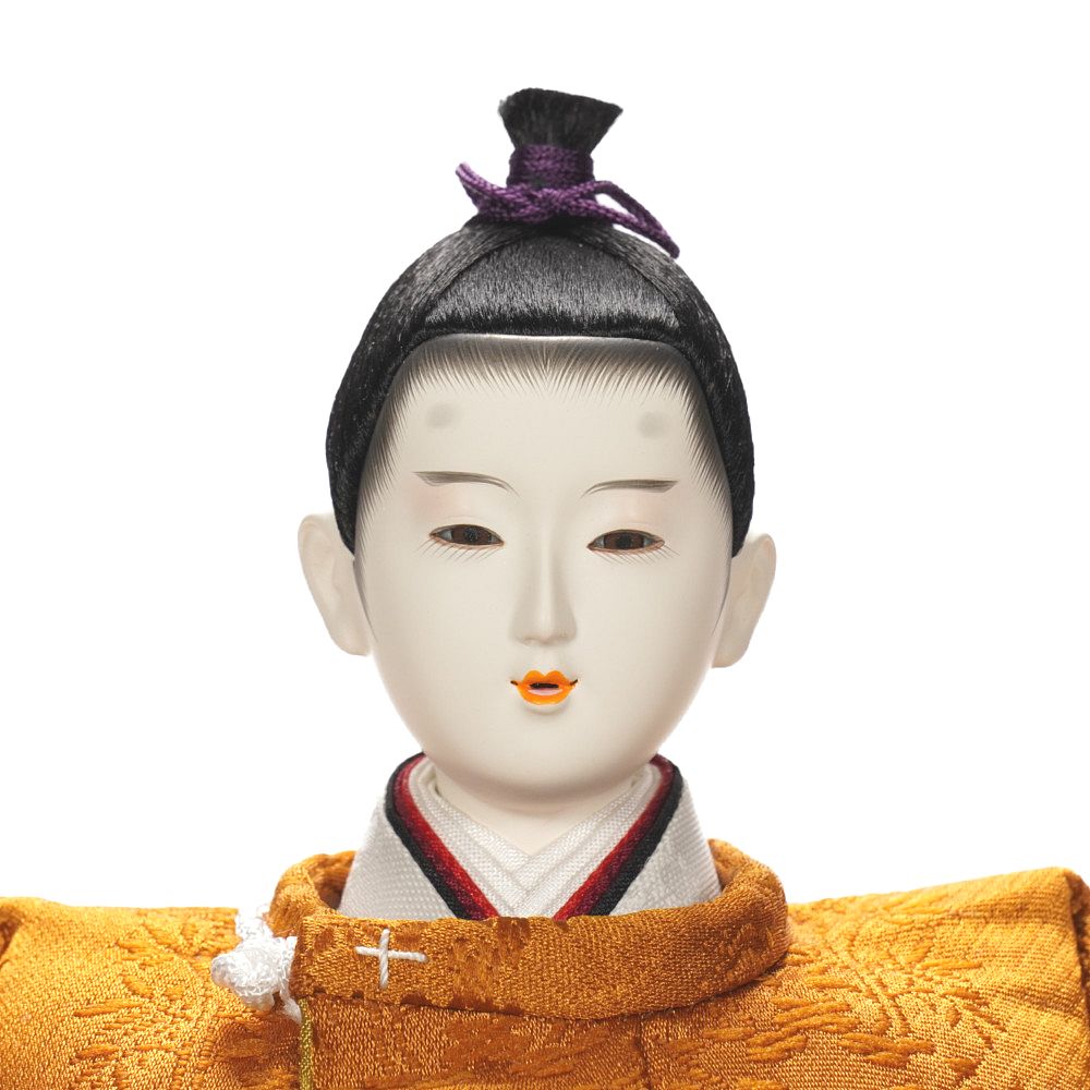 雛人形】三五 黄櫨染 平成即位の礼 親王揃い立雛飾り | 津田蓬生作