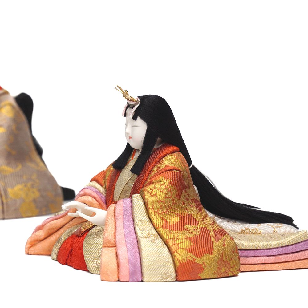 木目込み雛人形】慶園雛 十五人揃い三段飾り | 真多呂作 ｜雛人形・五