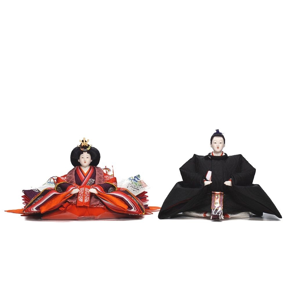 雛人形】京十番 有職雛 黒袍 京雛 親王飾り | 大橋弌峰作 ｜雛人形・五