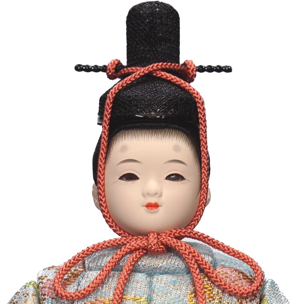 木目込み雛人形】桃山雛(水色・ピンク) 親王飾り | 木村一秀作