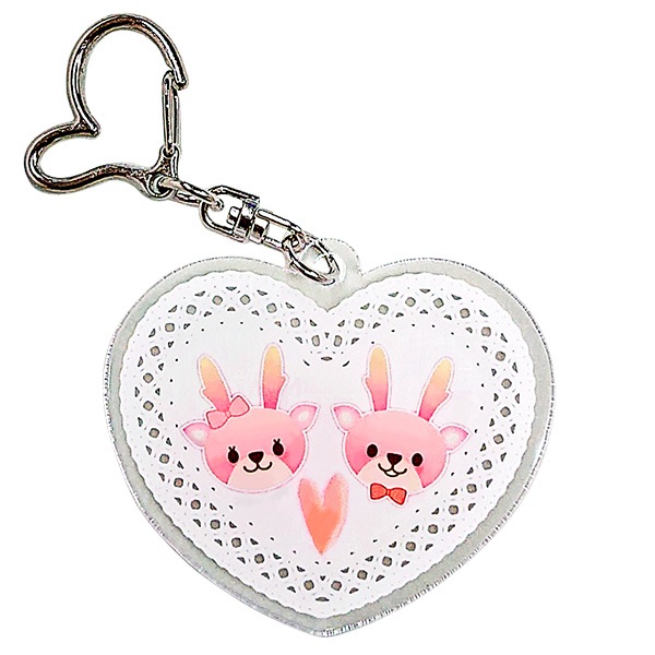 ハートのアクリルキーホルダー | 岩下の新生姜ミュージアム,チャーム