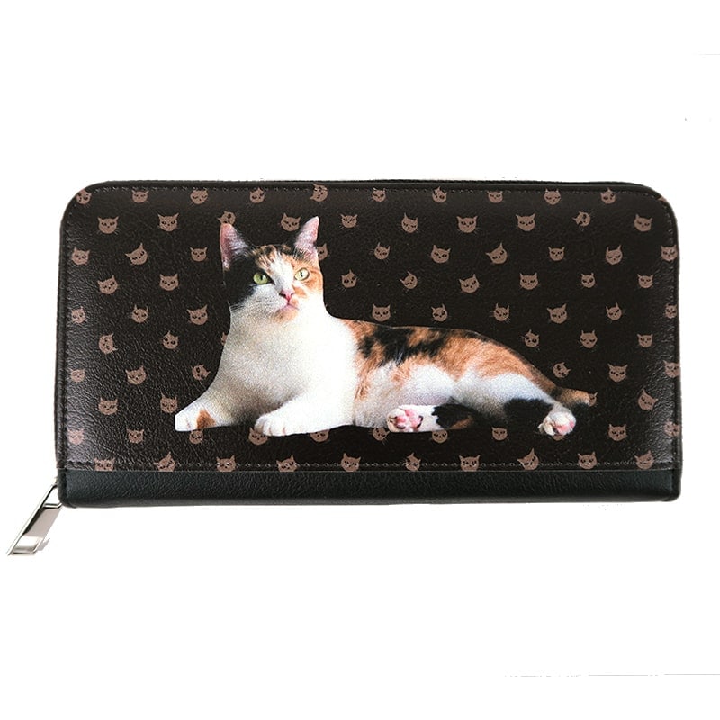 まめぴよ様専用☆長財布2点×一体型財布1点☆ハチワレ猫ちゃん