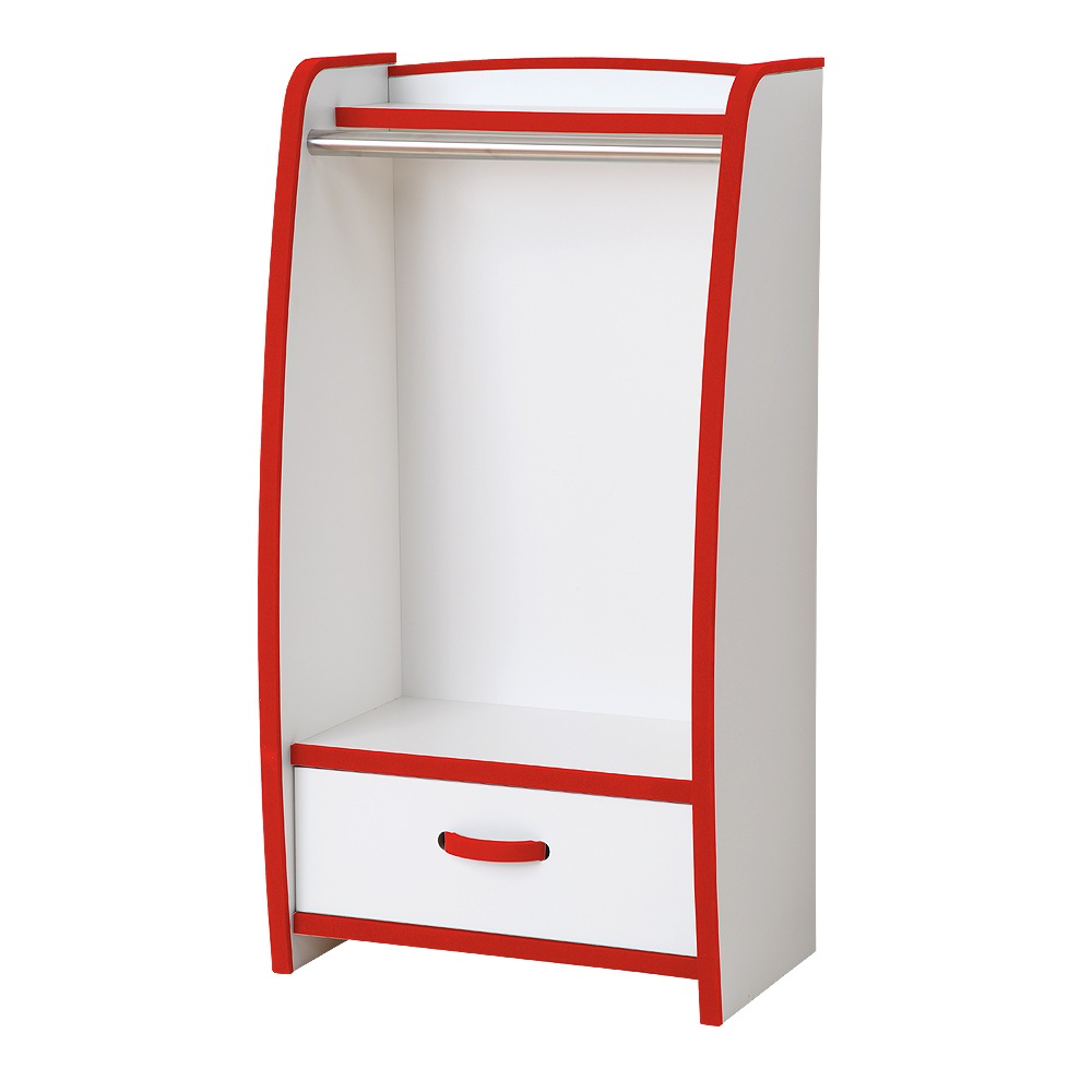 子供家具EVAキッズ ハンガーラック幅48cm。フチ周りにやわらかい素材