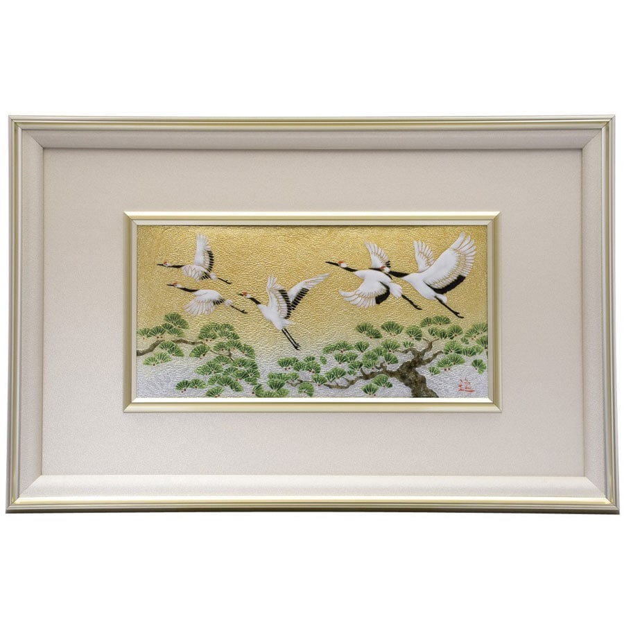 七宝焼き 額 612 松に鶴 | 額 | 伝統工芸品・和風記念品 通販