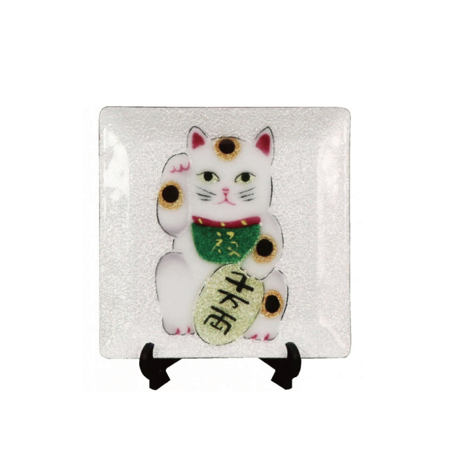 七宝焼き 縁起物 飾皿 44 招き猫 | 縁起物・浮世絵 | 伝統工芸品・和風