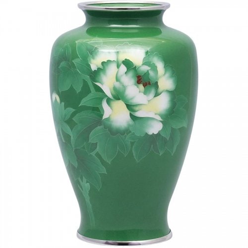 七宝焼き 花瓶（田村丈雅 作） 80号 鶴首 (H24) 千鳥 | 花瓶 | 伝統