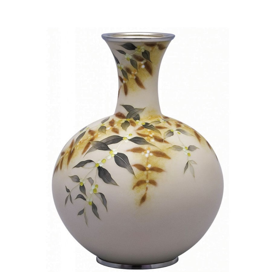 七宝焼き 花瓶（田村丈雅 作） 80号 鶴首 (H24) 千鳥 | 花瓶 | 伝統