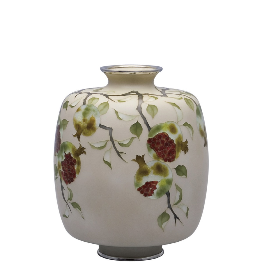 七宝焼き 花瓶（田村丈雅 作） 80号 鶴首 (H24) 千鳥 | 花瓶 | 伝統