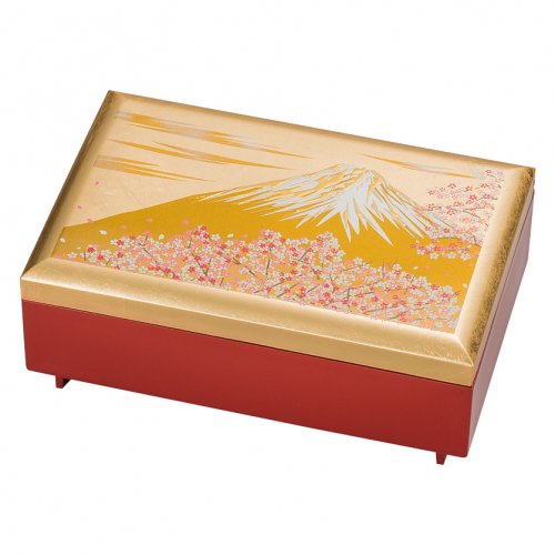 山中漆器 匠宝石箱オルゴール付き 富士雅桜 | アクセサリーBOX | 伝統
