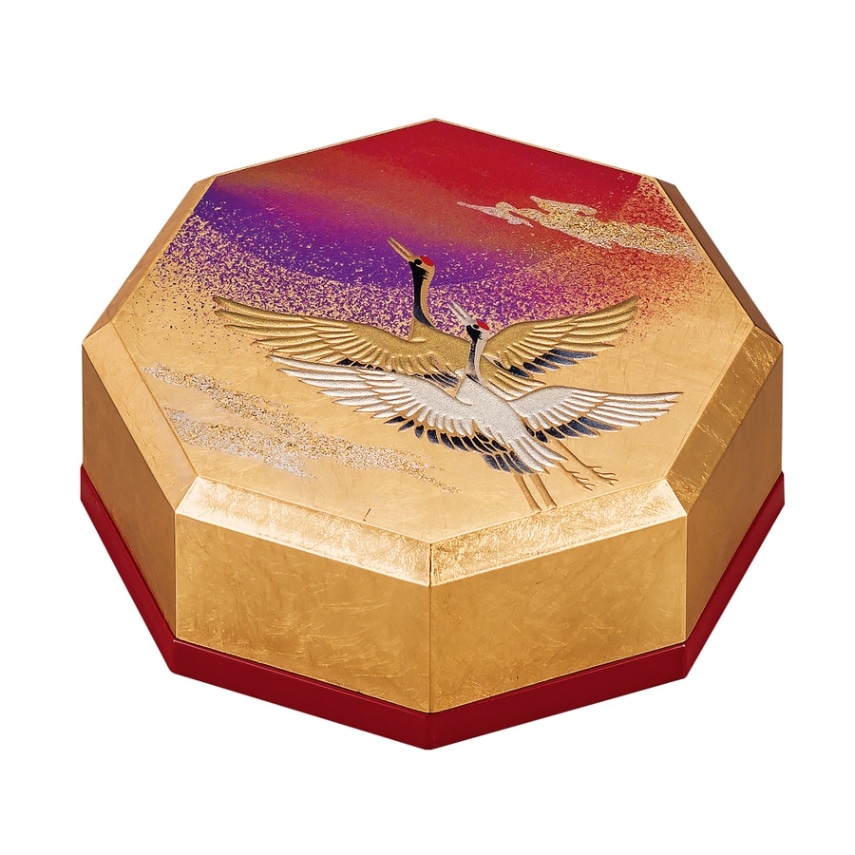 山中漆器 八角小箱 天祥鶴（G） | 小箱 | 伝統工芸品・和風記念品 通販