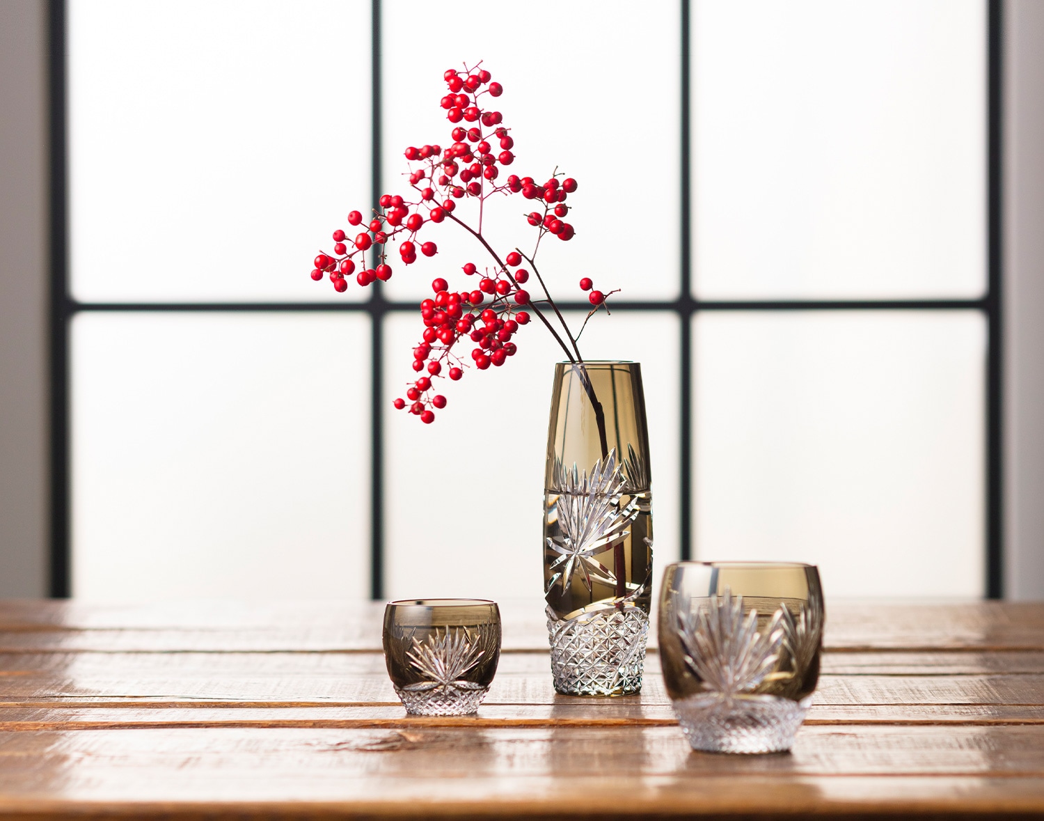 江戸切子 一輪挿＜月下美人＞ KAGAMI | 一輪挿し | 伝統工芸品・和風