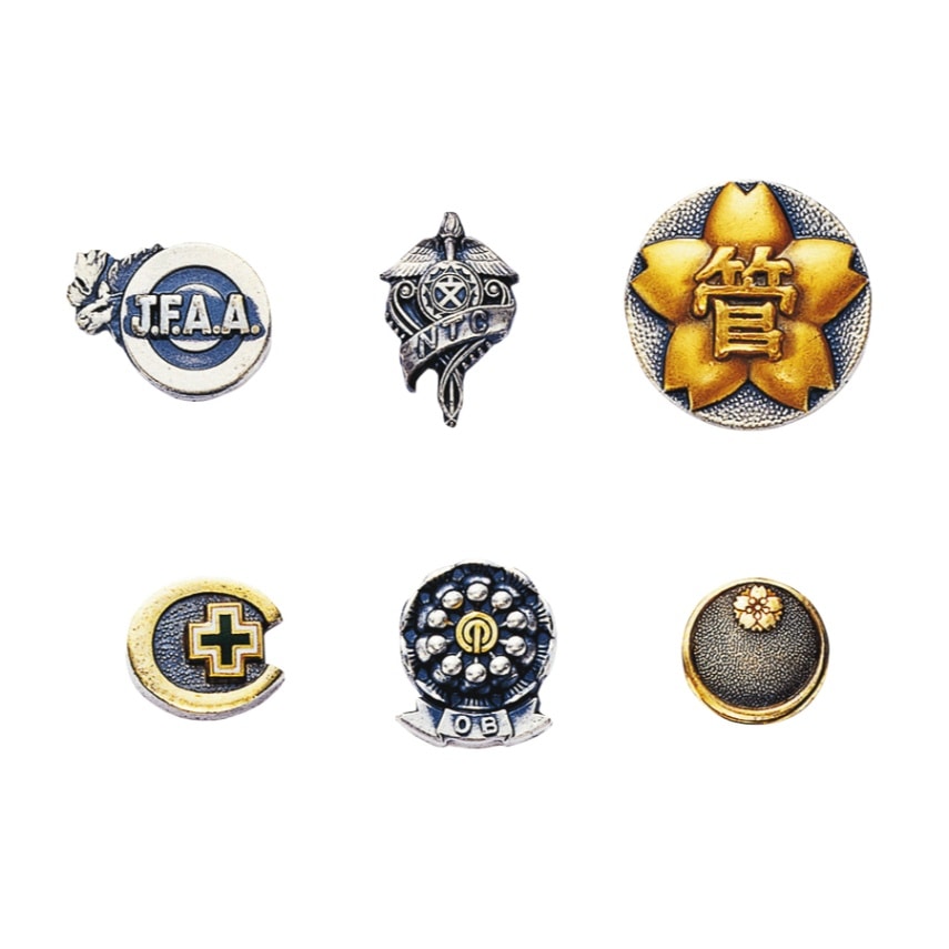 社章 メッキ仕上げ（100個作成時の参考単価） | 社章 | トロフィー