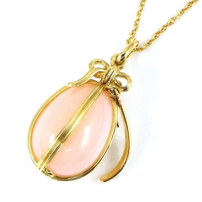 ティファニー Tiffany & Co.】ネックレス エッグ 卵 チャーム ダブル