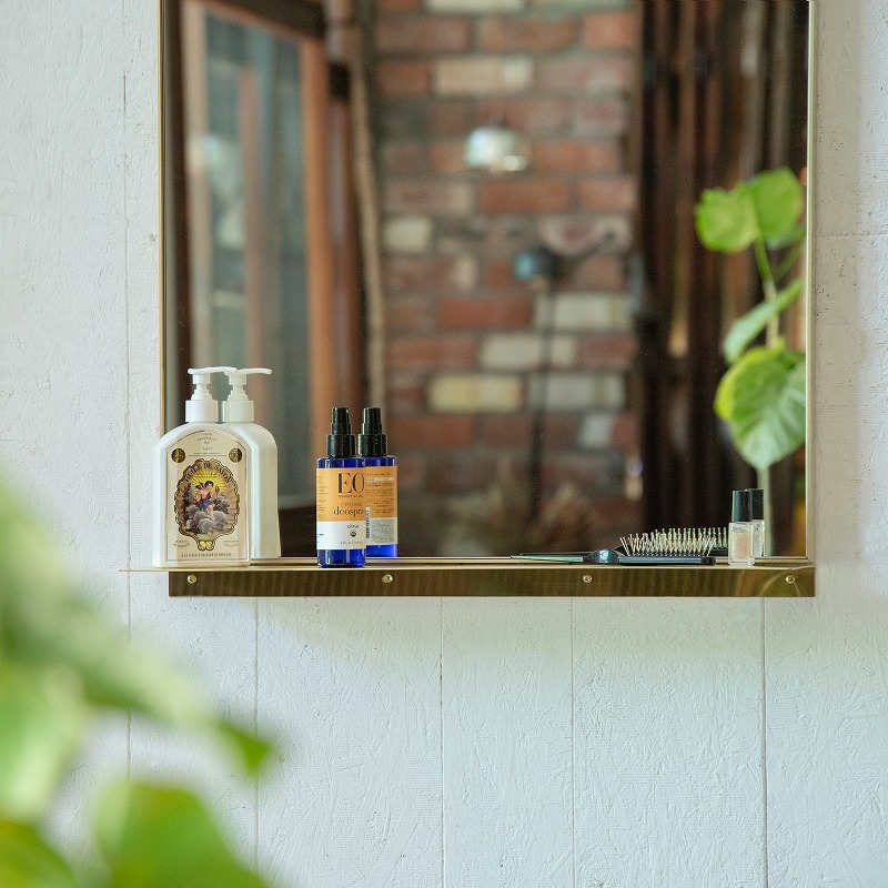 真鍮フレームミラー | 家具,ミラー | オリジナル家具・金物の上手工作所