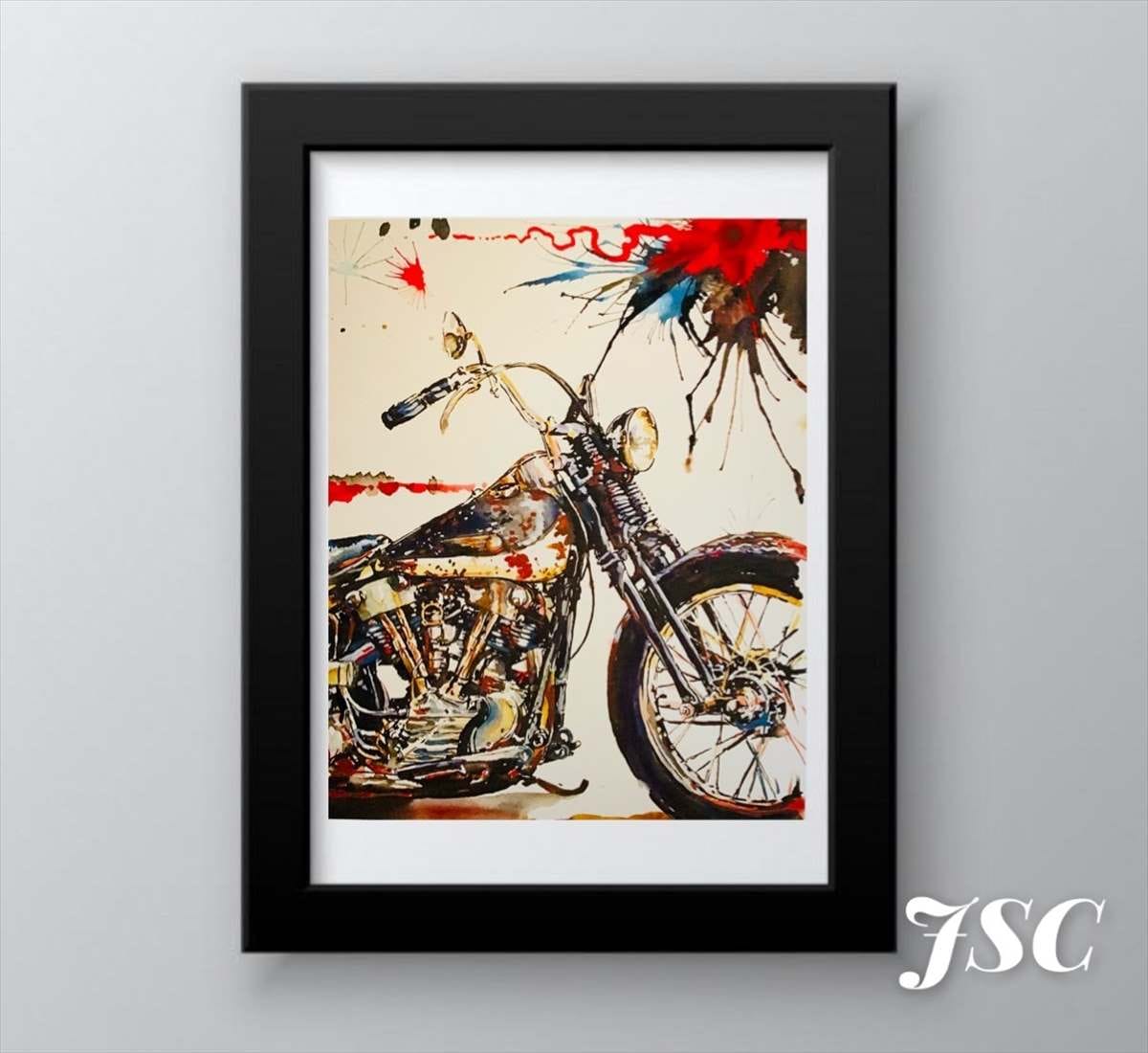 ハーレーダビッドソン バイク キャンバス ポスター PH42 | ポスター