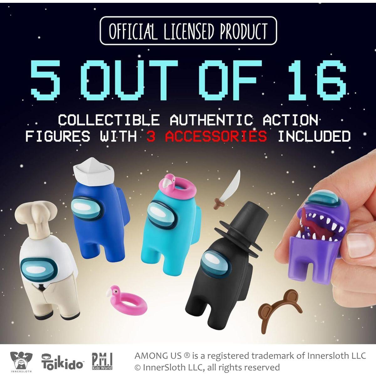 P.M.I. Among Us クルーメイトフィギュア | 1パックに16個の