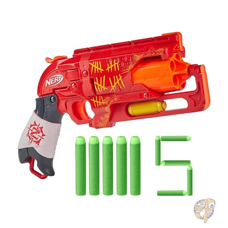 ナーフ NERF ゾンビストライク ハンマーショット ブラスター レッド