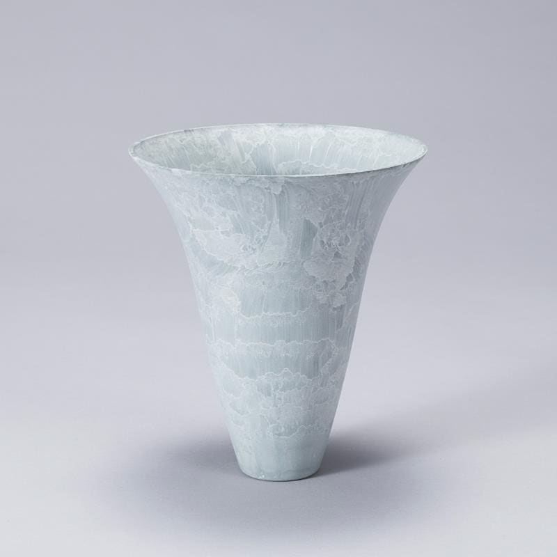 アクリル花器 「ラメール」黒ブラスト アクリル製剣山受け台付き