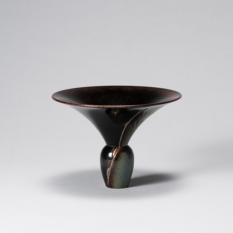 花器 清水焼1819 鉄砂 | 花器・花瓶,陶器,京焼/清水焼 | フラワー