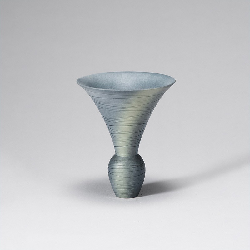 花堂作☆朱水盤 清水焼 花器 陶器 生け花 40cm 花堂作☆朱水盤 清水焼