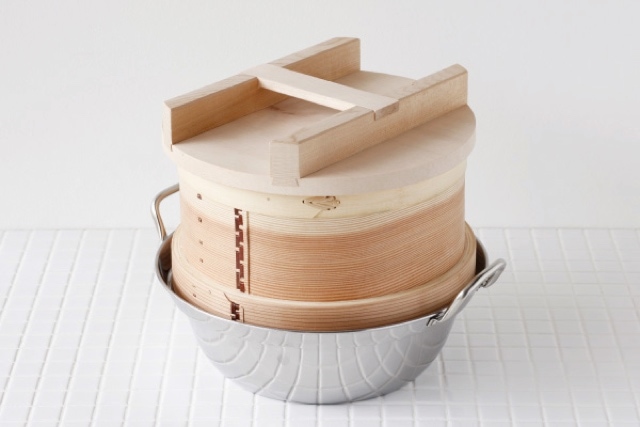 杉 和せいろ 30cm 鍋セット[ガス・IH対応 本体 木ぶた 蒸し布][ 約2升