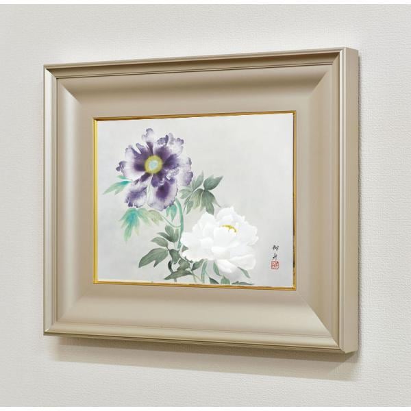 絵画 速水御舟（はやみぎょしゅう）・ 牡丹双華（ぼたんそうげ） 日本