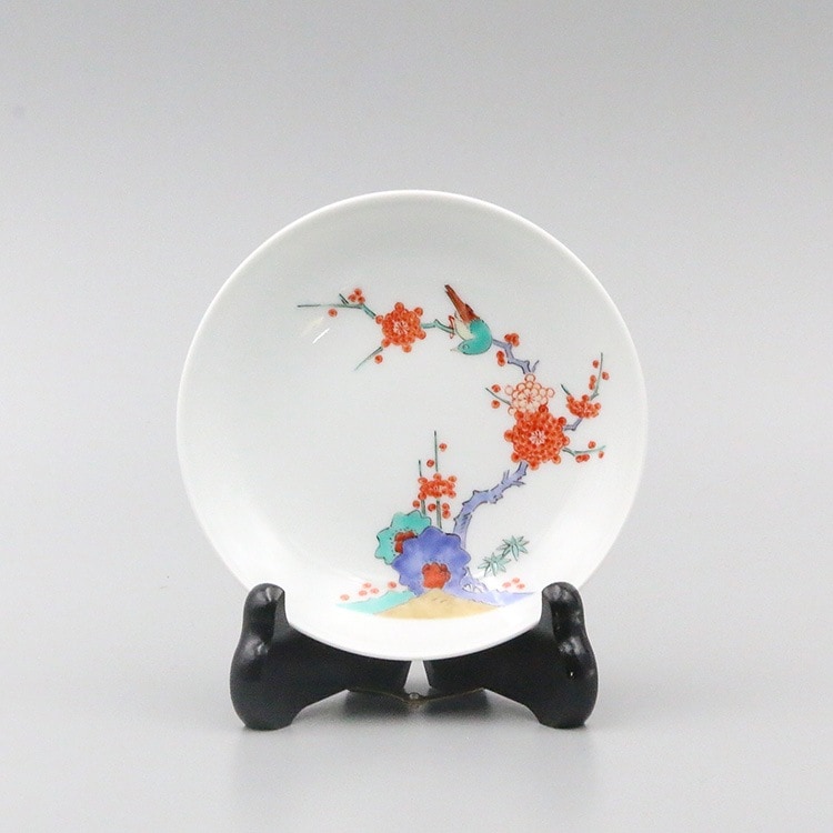 額皿 4寸 梅鳥文 | 額皿 | 柿右衛門窯公式オンラインショップ