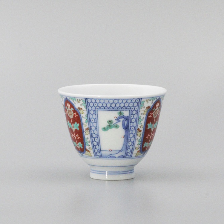 煎茶器 大 染錦 松竹梅地文 | 茶器 | 柿右衛門窯公式オンラインショップ