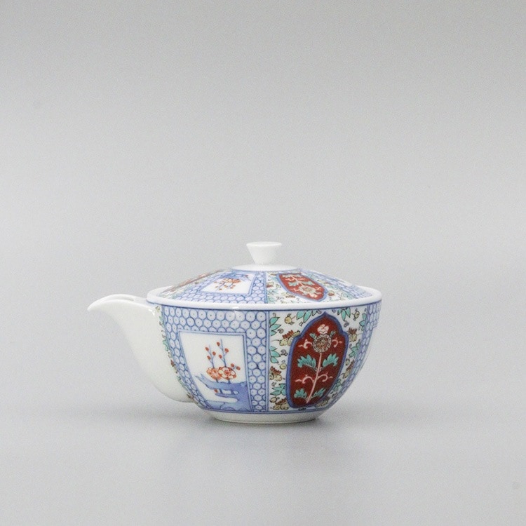 煎茶器 大 染錦 松竹梅地文 | 茶器 | 柿右衛門窯公式オンラインショップ